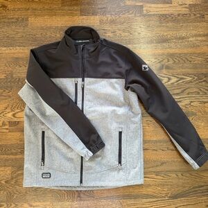Dri Duck Men's Black and Gray Jacket